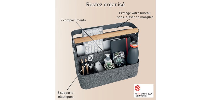 Organiseur de bureau portable suspendu Leitz avec poignée