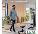 Draagbare bureau-organizer Leitz met handvat – 2 compartimenten
