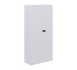 Armario monobloque-montado metálico Bisley alto gris puertas batientes