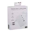 GAN-oplader 100W USB-C en USB-A - 2 m kabel inbegrepen Tnb