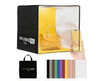 Mini studio photo portable LED T'nB 40 x 40 x 40 cm – Studio pliable pour photos professionnelles