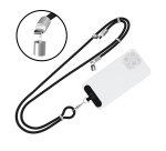 Câble tour de cou USB-C vers USB-C 60 W  1,6m 2-en-1  noir T'nB