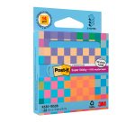 Distributeur Z-notes bleues repositionnables recyclées Super Sticky Post-it 76 x 76 mm - bloc de 90 feuilles
