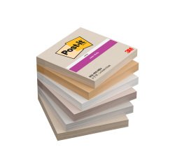 Notes repositionnables couleurs Neutrality Super Sticky Post-it 76 x 76 mm - bloc de 90 feuilles