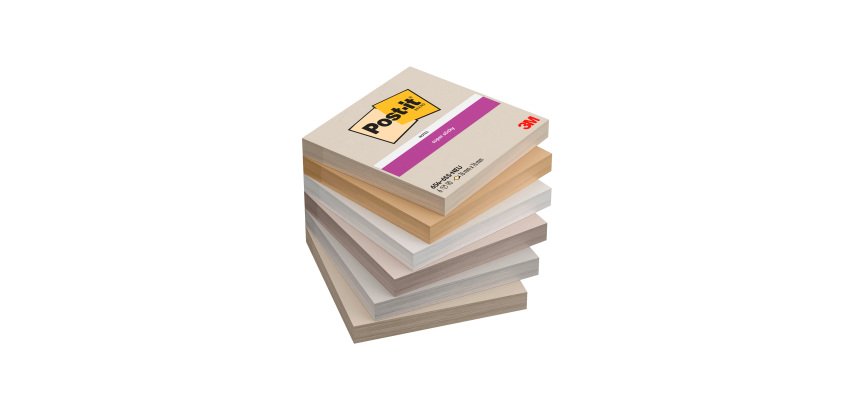 Haftnotizen Farben Neutrality Super Sticky Post-it 76 x 76 mm - Block mit 90 Blatt