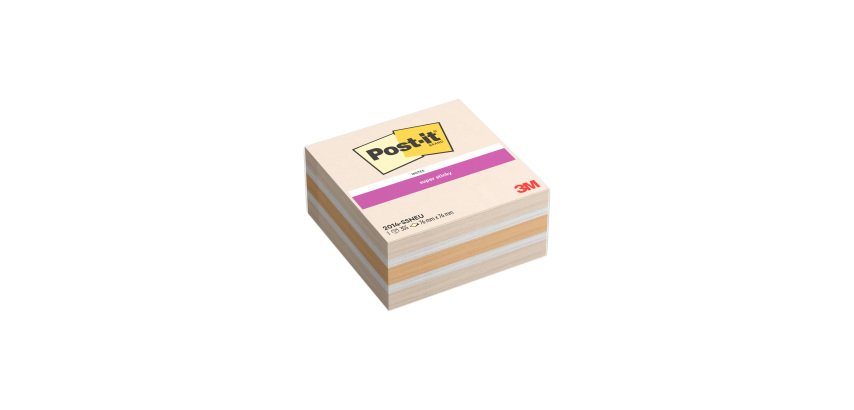 Notes repositionnables couleur Neutrality Super Sticky Post-it 76 x 76 mm - bloc de 355 feuilles