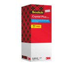 Pack de 8 rubans adhésif recyclés Scotch Crystal Plus - Largeur 19 mm x longueur 33 m + 1 OFFERT