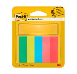 Marque-pages papier couleurs Good Vibes Post-it - distributeur de 50 feuilles