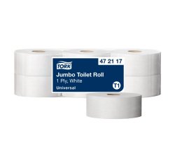 Papier toilette Maxi Jumbo simple épaisseur Tork T1 - 6 rouleaux de 650 m