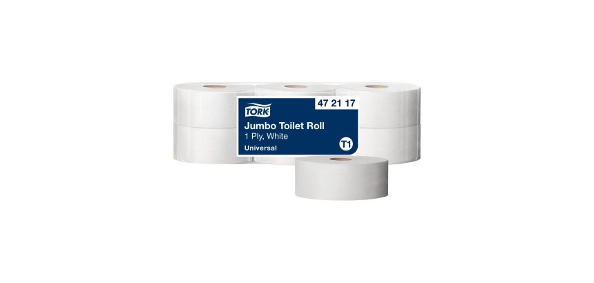 Papier toilette Maxi Jumbo simple épaisseur Tork T1 - 6 rouleaux de 650 m
