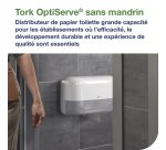 Tork Distributeur pour papier toilette rouleau mid-size sans mandrin blanc T7
