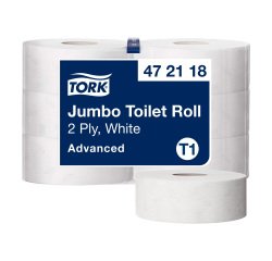 Papier toilette Maxi Jumbo double épaisseur Tork T1 - 6 rouleaux de 380 m