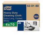 Cleaning cloths ultra strong white W4 multifunctional pack of 70 cloths Tork 