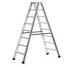 Scala a doppia salita STP Pikasso per uso industriale in alluminio, 7 gradini
