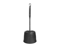 Escobillero WC negro con soporte