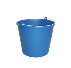Cubo de cristalero redondo 6L con asa metálica