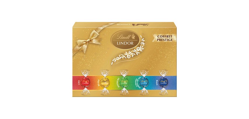 Assortiment de chocolats Lindor Lindt - Coffret prestige 247 g