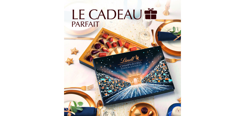 Assortiment de chocolats Champs-Élysées Lindt Édition Enneigée - Boîte de 395 g