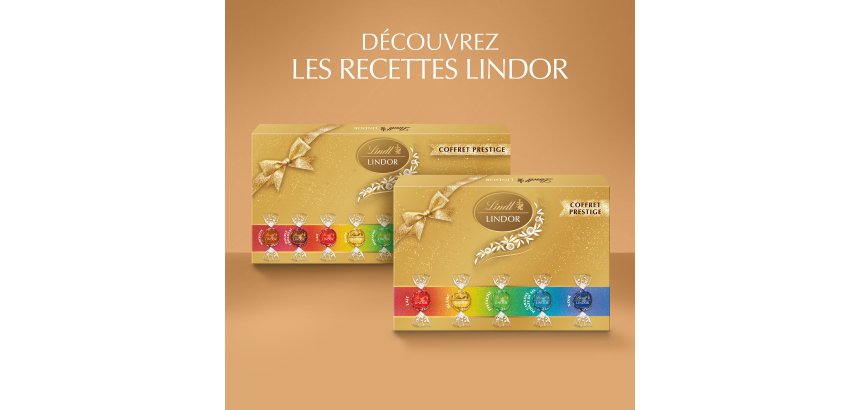 Assortiment de chocolats Lindor Lindt - Coffret prestige 247 g