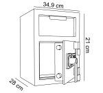 Coffre de depot de fonds Essential Hartmann 25  - serrure electronique
