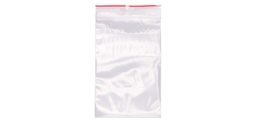 Transparent Zip Lock Bag 80 x 120 mm - 50 microns - Box of 1000