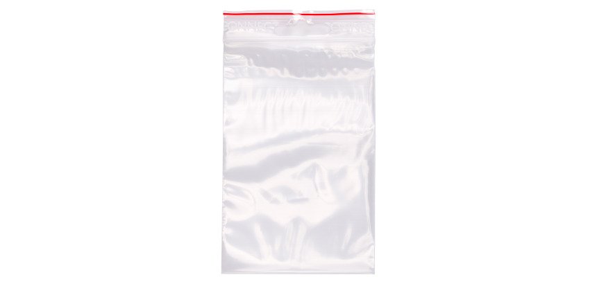 Sachet à fermeture Zip transparent 80 x 120 mm - 50 microns - Carton de 1000