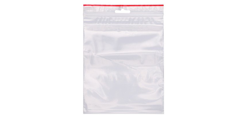 Sachet à fermeture Zip transparent 150 x 180 mm - 50 microns - Carton de 1000