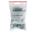 Sachet Zip transparent 80 x 120 mm avec bande d'écriture - 50 microns - Carton de 1000