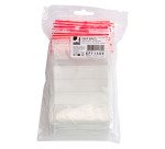 Sachet Zip transparent 80 x 120 mm avec bande d'écriture - 50 microns - Carton de 1000