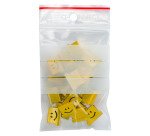 Sachet Zip transparent 60 x 80 mm avec bande d'écriture - 50 microns - Carton de 1000