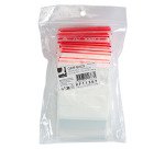 Sachet Zip transparent 60 x 80 mm avec bande d'écriture - 50 microns - Carton de 1000