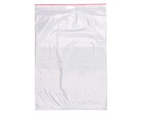 Sachet Zip transparent 230 x 320 mm avec bande d'écriture - 50 microns - Carton de 1000