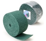 Rollo de fibra verde extra abrasiva Indusdel 13 x 600 cm - uso intensivo