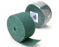Rollo de fibra verde extra abrasiva Indusdel 13 x 600 cm - uso intensivo