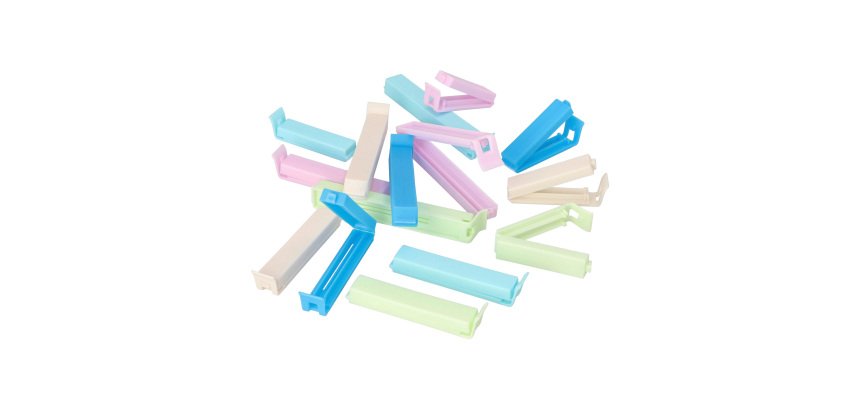 Clip de fermeture pour sacs de congélation et sachets - Assortiment de 15