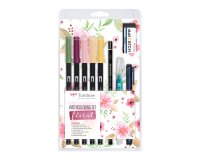 Coffret aquarelle Tombow Floral avec feutres ABT Dual Brush Pen