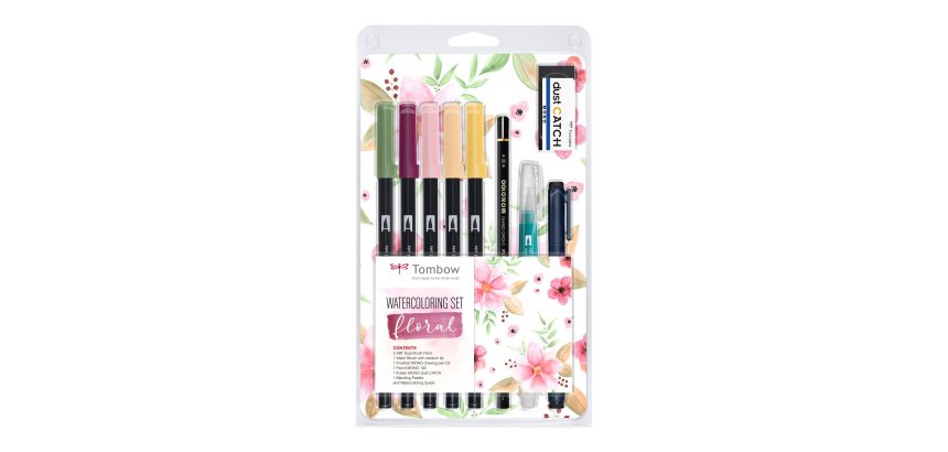 Tombow Floral Watercolor Set with ABT Dual Brush Pens