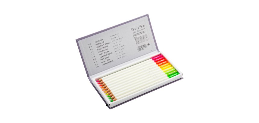 Tombow IROJITEN Colored Pencils Volume 7 Fluorescence I – Set of 10