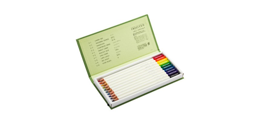 Tombow IROJITEN Colored Pencils Volume 2 Vivid Tone I – Set of 10