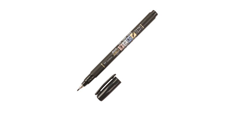 Feutre pinceau souple Fudenosuke Brush Pen Tombow, noir