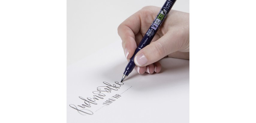 Fudenosuke Brush Pen Tombow harte Pinselspitze, schwarz