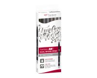 Tombow ABT Dual Brush Pen doppelseitige Aquarellpinselstifte – Assortierte Grautöne – Set mit 6 Stück