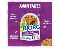 Recette thaï Riz coco gingembre Veggie Bio Bjorg - Sachet de 220 g
