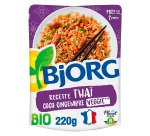 Thai Recipe Coconut Ginger Rice Veggie Organic Bjorg - 220 g Pack
