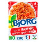 Italian Recipe Veggie Organic Torsettes with Tomatoes Bjorg - 220 g Packet