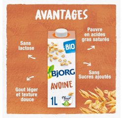 <em>Biologische haver plantaardige drank Bjorg 1 L - 6 pakken</em>