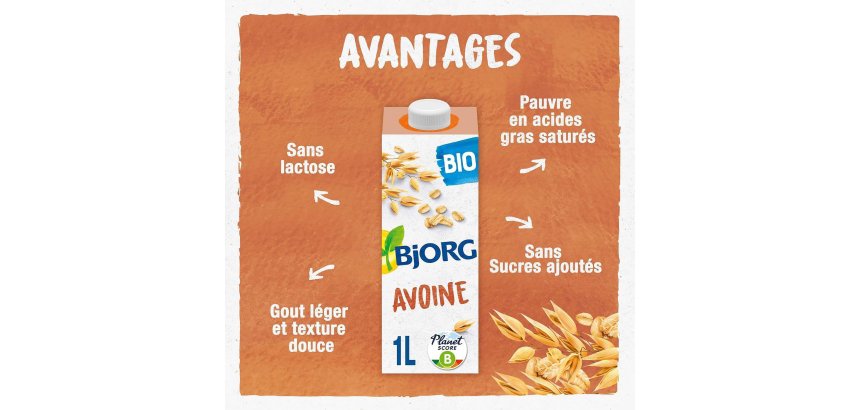 <em>Biologische haver plantaardige drank Bjorg 1 L - 6 pakken</em>