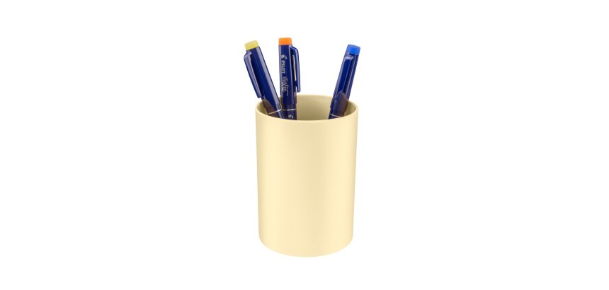 Pot à crayons CEP First, jaune pastel