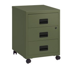 Caisson mobile métal Budget 3 tiroirs kaki