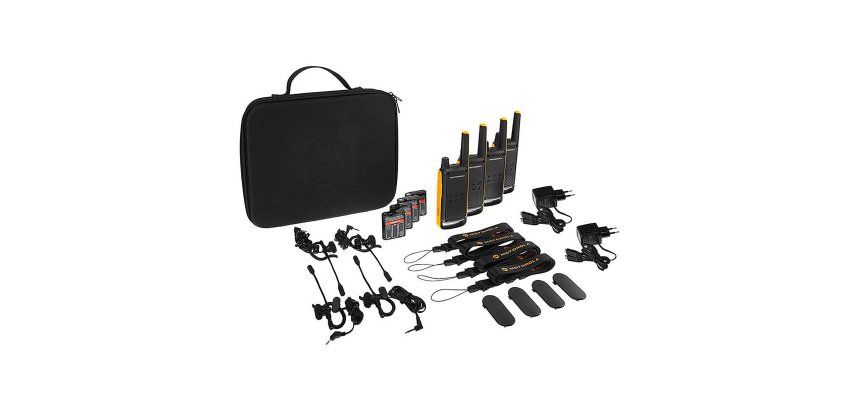 Motorola T82 EXTREME Quad Walkie-Talkie - Set of 4